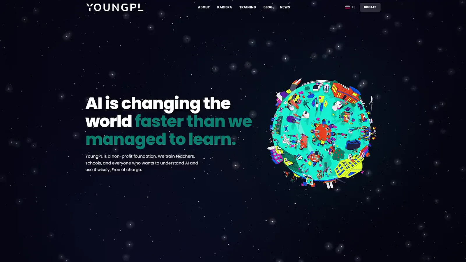 YoungPL — live website preview